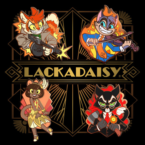 Lackadaisy Enamel Pin Set Pre-OrdersPre-orders just went up for the Lackadaisy pin set and signed fi