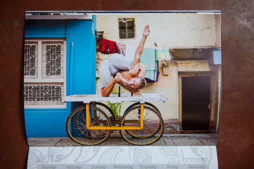 Get copies of the 2015 Yogic Photos Calendar shipped internationally.   All proceeds from the c