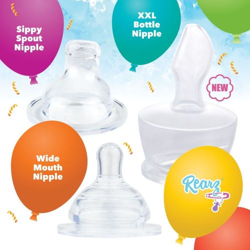 Shop our new collection of bottle nipples! Fits on all Rearz adult baby bottles! Get your hands on t