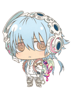 aobuns:  Found the chibi on the offical N+C site, cleaned it up a bit and made it transparent. He’s so cute! 