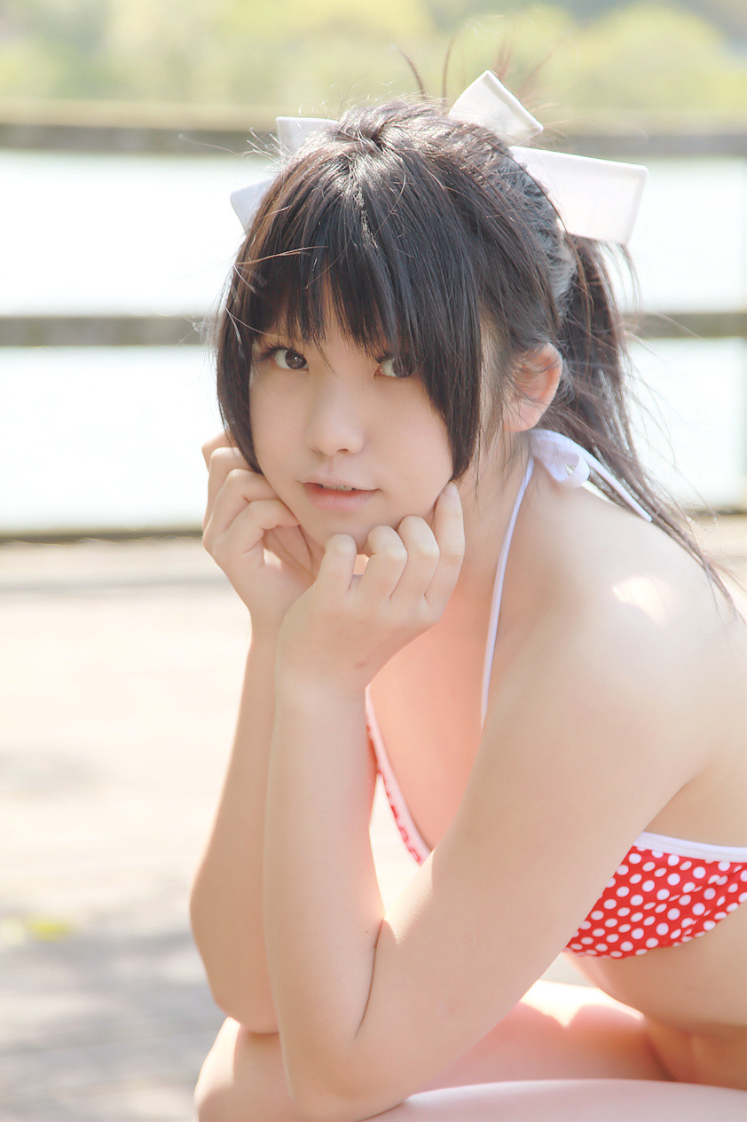 kuudererules:  Enako Rin with swimsuit (part 1)