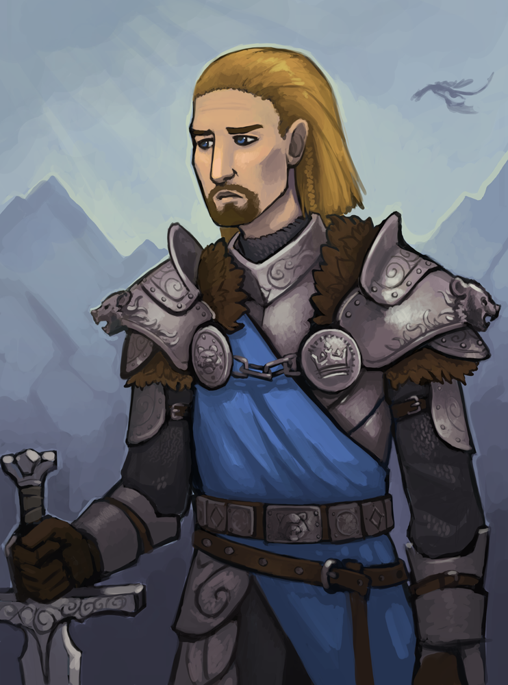 Violet Scribbles — Ulfric Stormcloak in Stormlord armor for...