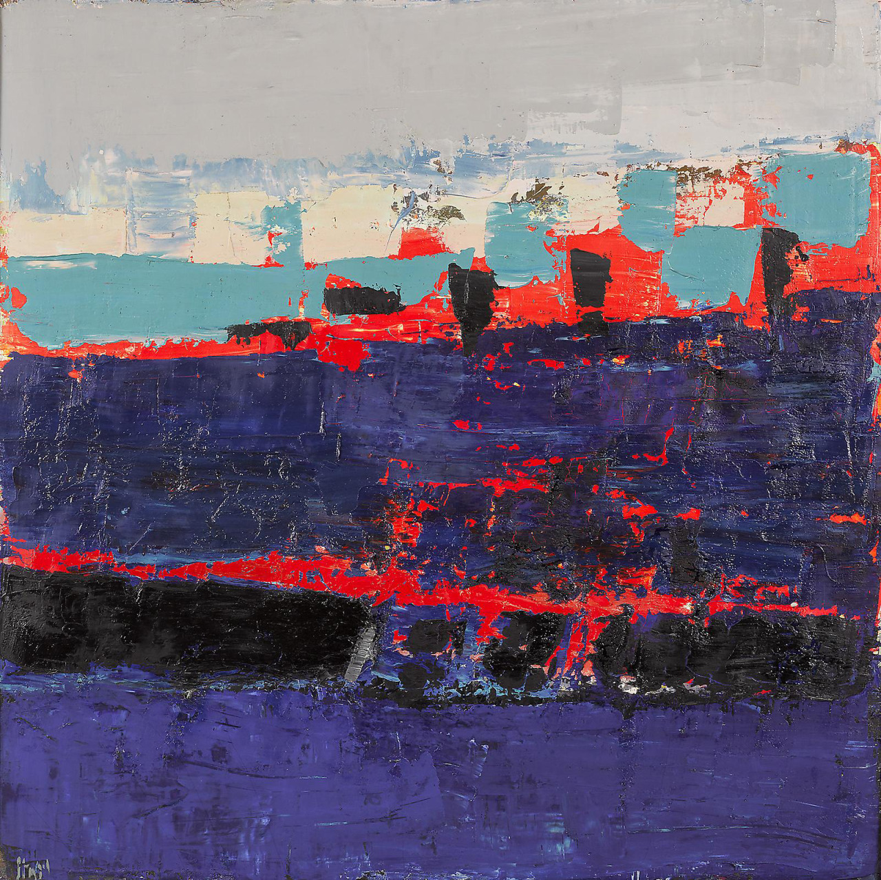 blastedheath:  Nicolas de Staël (French, born Russia, 1914-1955), Paysage, La Ciotat