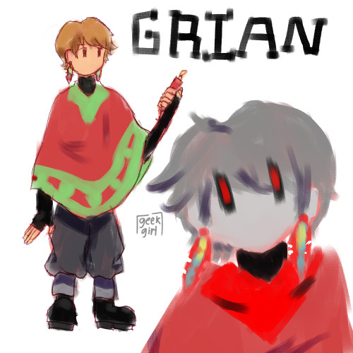 Decided to give more detail to 3rdlife!grian’s design ft. red life grian