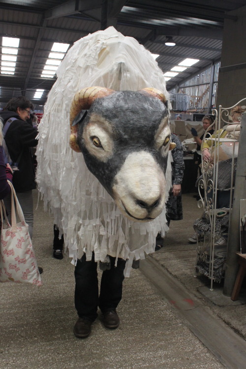 More photos from Yarndale, artwork, angora bunnies, alpacas and giant sheep costumes!