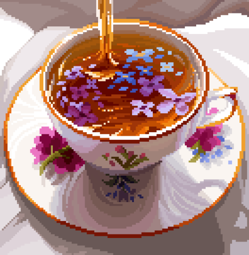 8pxl:Another tea study, based off a photo by https://www.instagram.com/domsli22/follow me on twitter