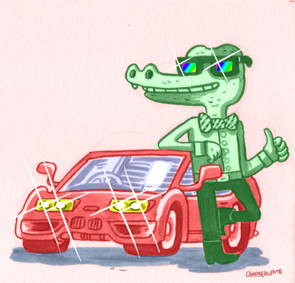 campbellwhyte:  Professor Crocodile 
