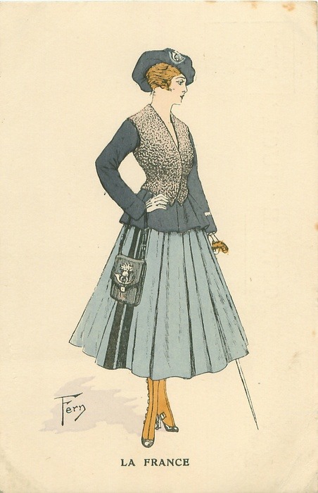 lostsplendor:  &ldquo;Glamour of the Allies&rdquo;: French Postcard Set c.