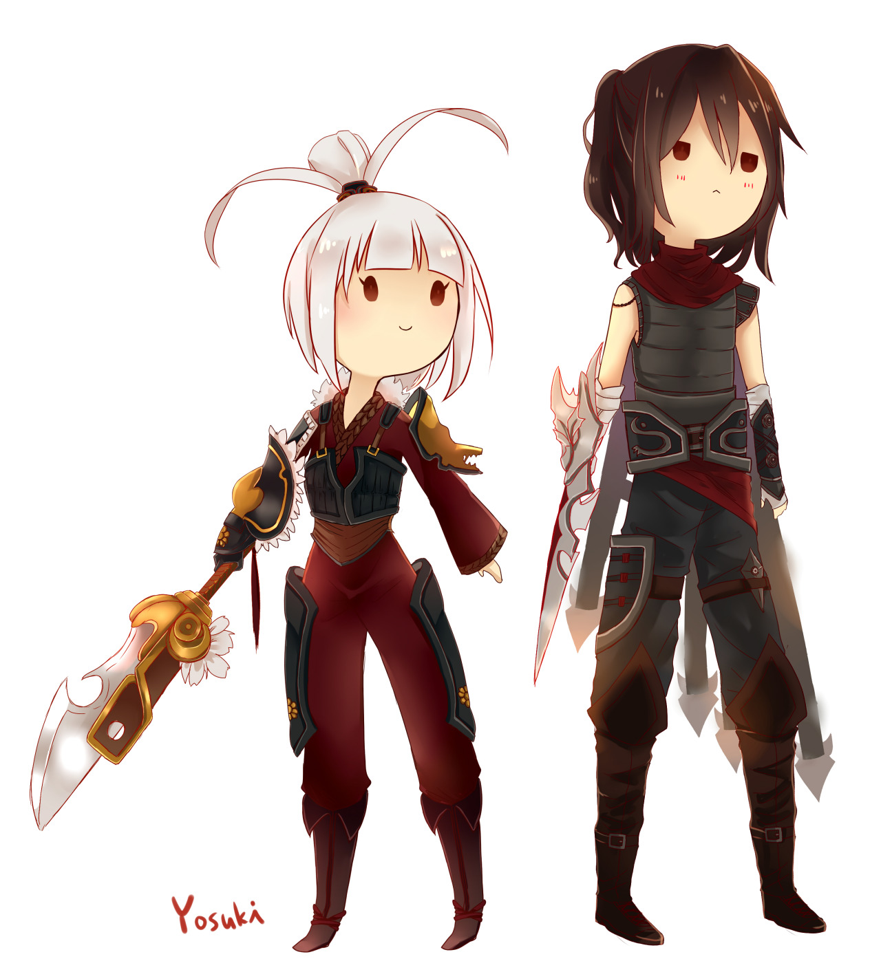 fanart — by: Yosuki, Dragonblade Riven & Talon