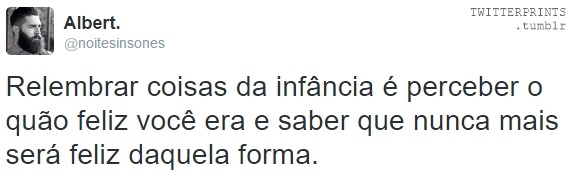 twitterprints:    Prints de tweets - Especial infância