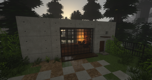 a build based on the real life house “ The Brain “ by Olson Kundig in Minecraft