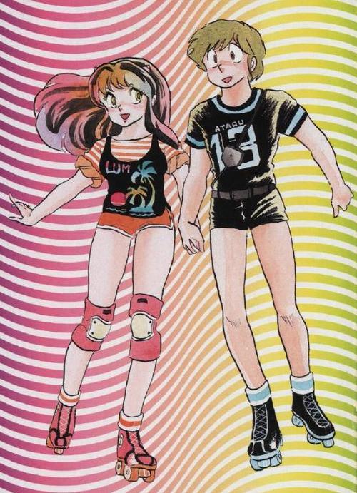 accioharo:  You might think something is totally 80s, but it will probably never be as 80s as the official art from Urusei Yatsura:        