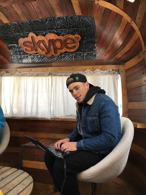 Gus Kenworthy hangs with us at the X Games in Aspen. Join the fun by adding XGames2016 on Skype