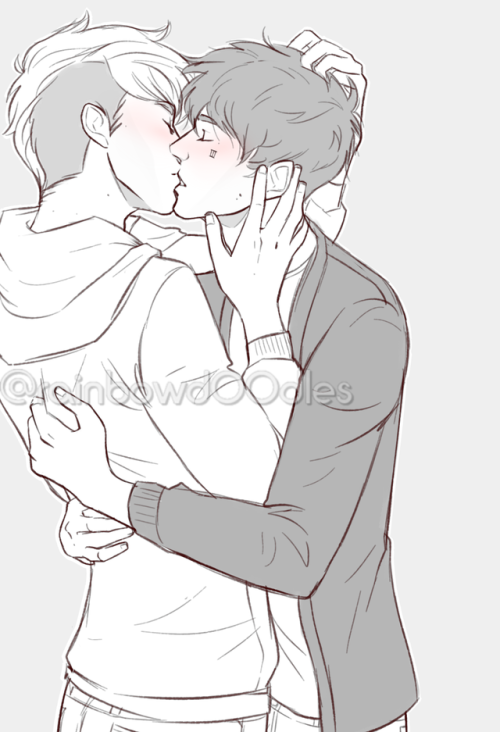 rainbowd00dles:i turned the kiss sketch i did into jerejean and i’m okay with my decisionthe h