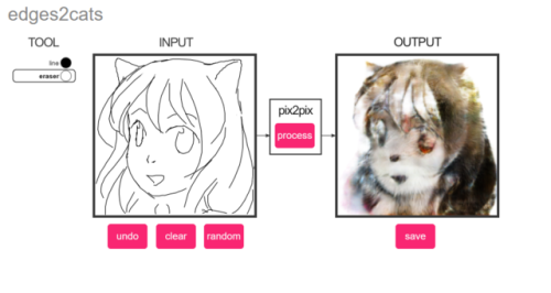 Playing with the Edges2Cats demo