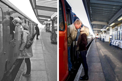 santeria:  sonoanthony:  mymodernmet: Man Tracks Down People He Photographed in the Street 40 Years Ago to Recreate Their Pictures What type of detective level goddam  This is me hunting people down TBH