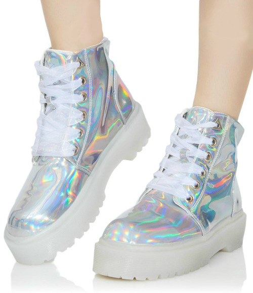 dumdolly:  cherrydope:  coquettefashion: Cute Shoes  Pink Chunky Boots | Holographic Sneakers   Holographic Boots | Pink Ballet Platforms   Pink Star Creepers | Holographic Wedges   Holographic Boots | Pink Velvet Boots  Lilac Opalescent Boots | Glitter