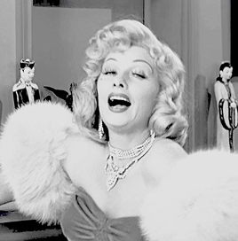 salmineos:   Ethel: Hey, who are you supposed to be?Lucy: Guess!Fred: Humphrey Bogart