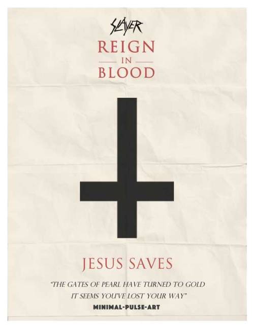 SLAYER - ‘REIGN IN BLOOD’ (1986) - Concept Posters 