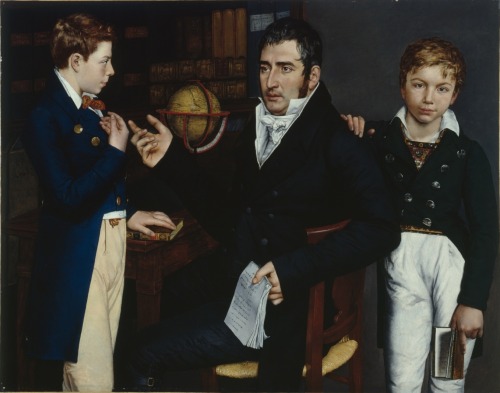 Portrait Of Simon Moritz Von Bethmann With His Two Nephews In Frankfurt (1826). By Moritz Daniel Oppenheim,