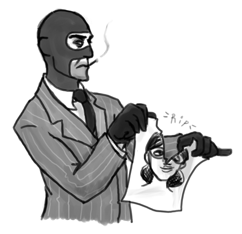 sneaky-soldier: Spy, don’t be like that! (click for artists comments)