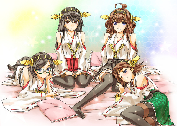 kongoupak:  Shamoing :  Illustration “Kongo four sisters” / the “ABO” [pixiv]