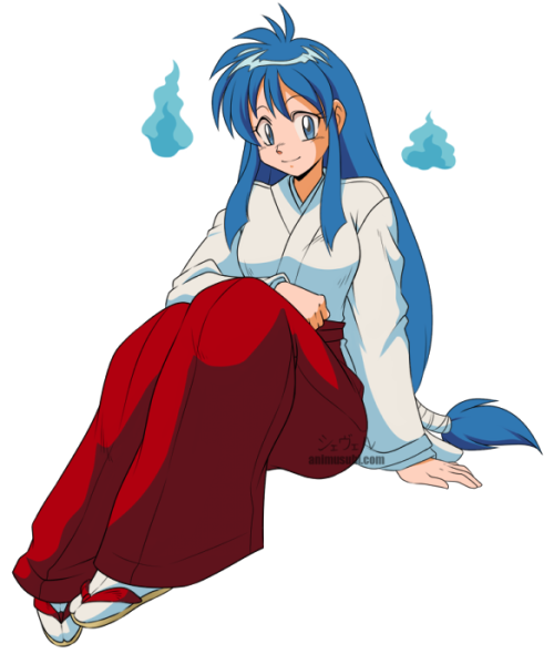 grimphantom2:  Okinu! One of the cutest ghost girls i have seen in the 90′s. Too bad the anime ended too short, the manga was getting really good especially with Okinu becoming a Necromancer.  