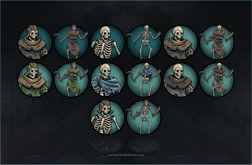 Just added a bunch of Skeleton paper miniature and virtual tabletop token files that are now availab