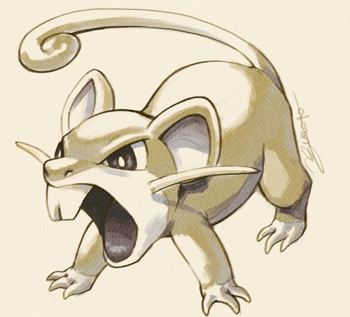 juanitomedina:Pokémon 019 Rattata, and 020 RaticateA series of fanart based on the original sprites 