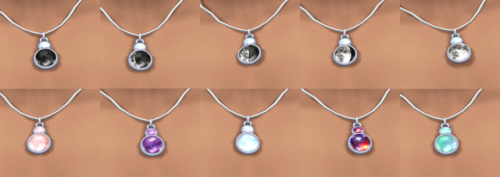 paper-lioness: Simblreen 2019, Day 1!Moonstruck Necklace, a mesh edit of the Spooky Day Stuff Pack.&