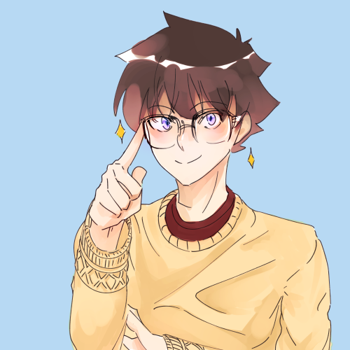 Kaito + glasses doodle