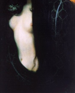 leirelatent:  Franz Von Stuck - “Sin” (1893), (details) 