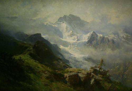 illuminate-eliminate: The Jungfrau by Edward Theodore Compton, 1890.