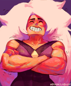 starwolfquest:  If you’re having a bad day here’s a happy jasper