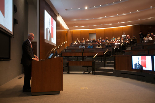 Law School Honors Dean Schwab
On April 23, students, staff, and faculty came together to celebrate the tenure of Stewart J. Schwab, Allan R. Tessler Dean and professor of law, and to formally open the new academic wing, one of his most significant...