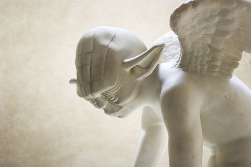 archiemcphee: French artist Travis Durden combined photos of classical Greek marble sculptures from 