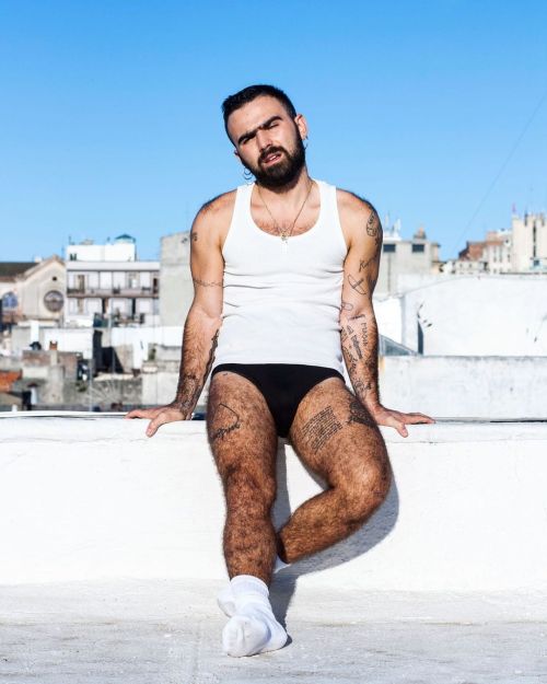 Up on the roof in Montevideo’s Ciudad Vieja with Cachorro Lozano, photographed by Kike S&aacut