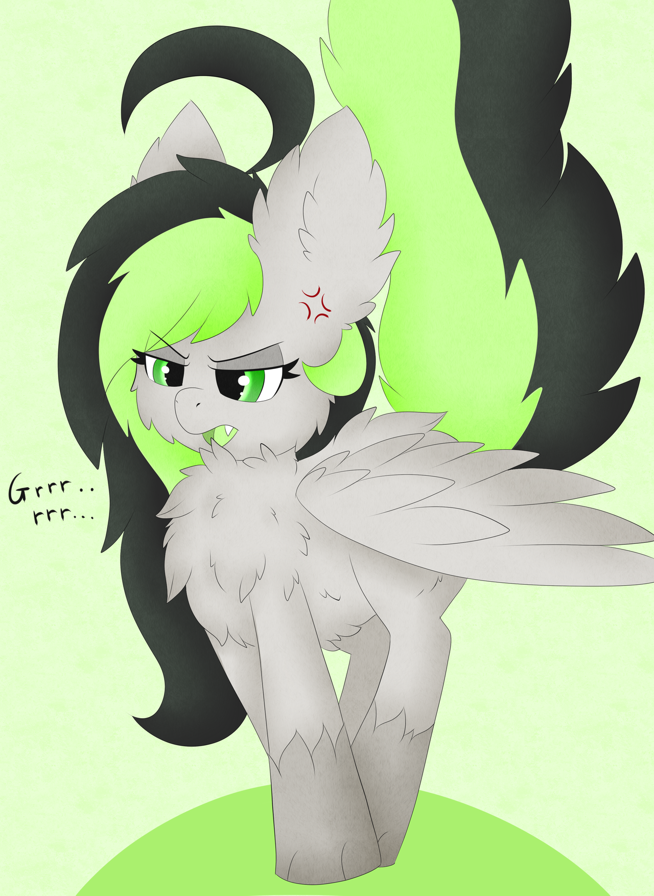 askbreejetpaw: Bree: -Poofs out fur- ! Stop it, you’re making the doggo pony do