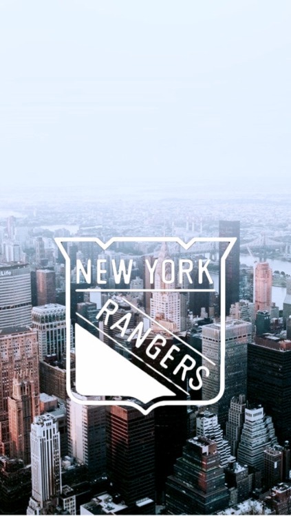 NY Rangers logo + NYC skyline -requested by anonymous
