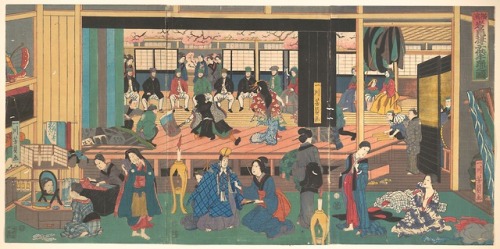 met-asian:Yokohama Gankirō kodomo te odori no zu|Foreigners Enjoying Children’s Kabuki at the Gankir
