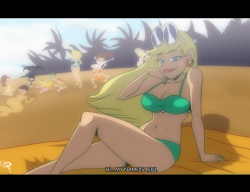 chillguydraws: The Beach Episode Obvious pose from Ty Lee, but