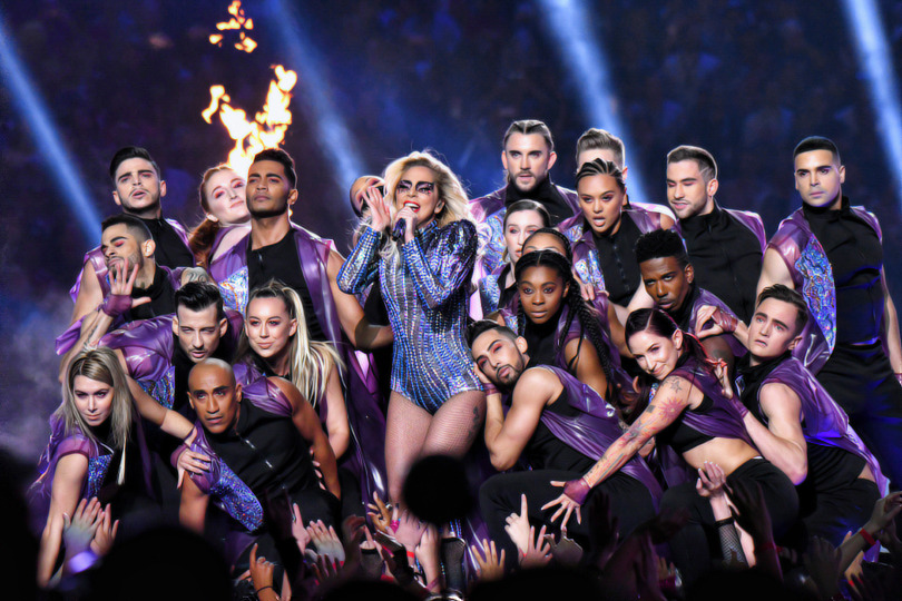 gagaroyale:  Lady Gaga performing at the Pepsi Zero Sugar Super Bowl LI Halftime