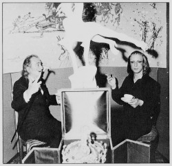 bleeding-ground:  Salvador Dalí and Brian Eno, Paris, 1973. 