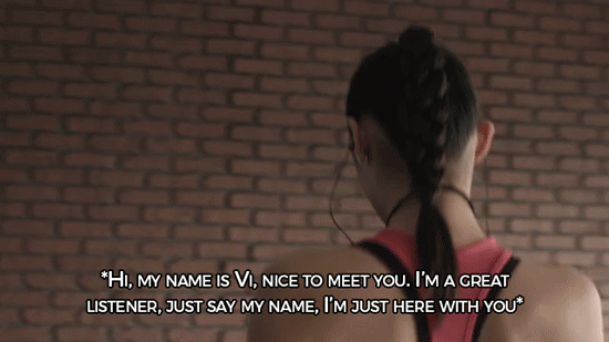 sizvideos:    Meet Vi, an AI personal trainer who lives in biosensing earphones.