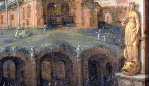 Claes Jacobsz van der Heck - Allegory of the vices, or, The Witches’ Sabbath (1636). Detail.