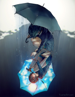 yuumei-art:  Rain on My Sunshine Thank you