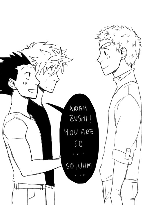 ask-teen-gon-and-killua:K: No, seriously, HOW did you get so tall?!G: Come on, Kill… &gt;&gt;”