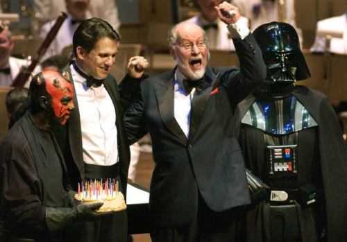 star-wars-forever: 501stbhg: Happy 84th Birthday to Star Wars composer John Williams. It’