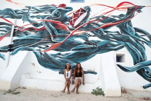 jedavu:150 Street Artists Decorate Old Tunisian Village with Spectacular MuralsPhotos by Mohamed Mes