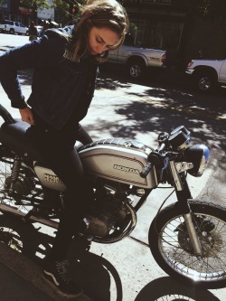 nofunnever:  hellandhighwaterjeans:  Forever two wheels.  Moon of my life. My sun and my stars. 